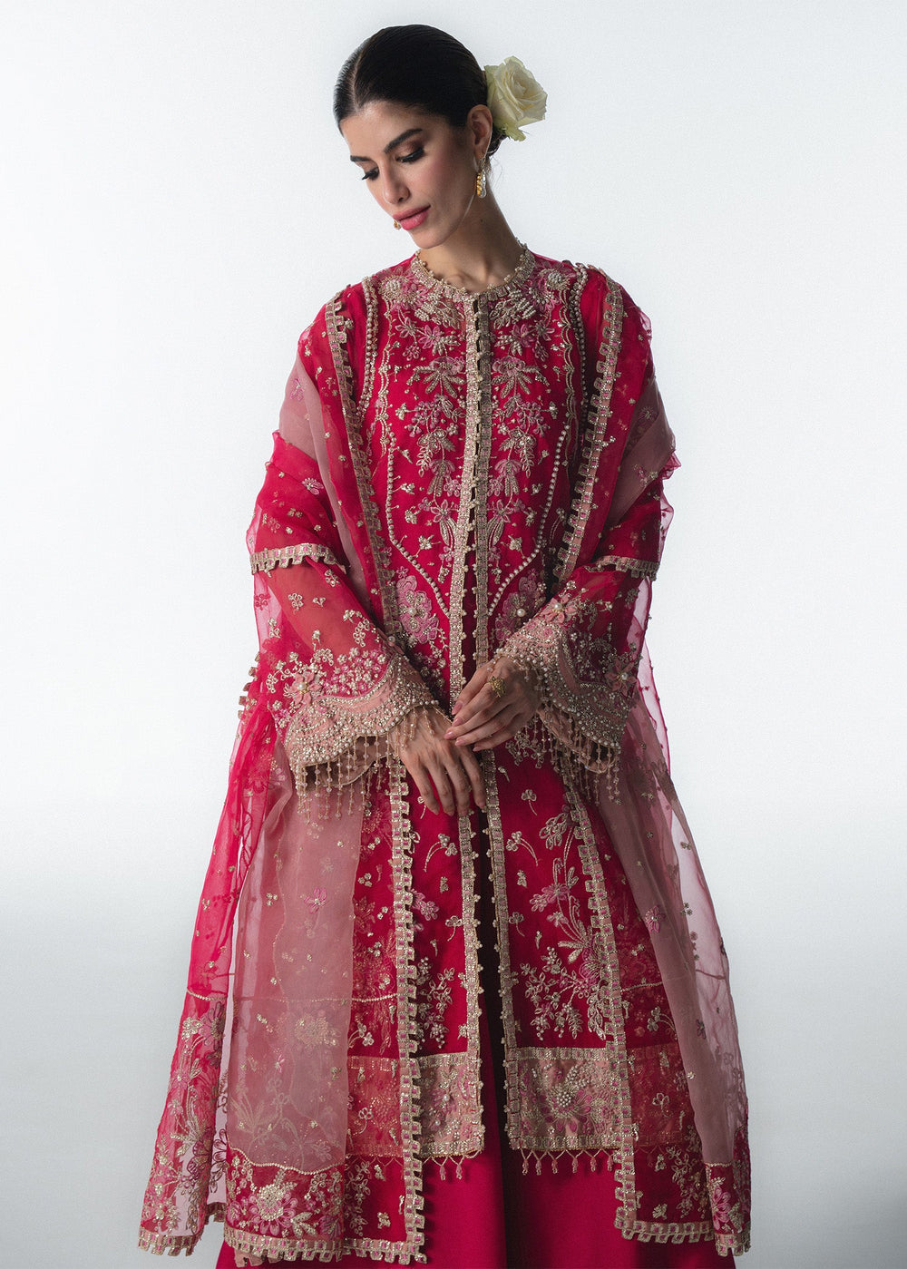 Sadaf Fawad Khan | Festive 25 | Fuschia Rose - Pakistani Designer Dress - by Sadaf Fawad Khan - Type : Ladies Clothes - 100% Original at Saira Sultan