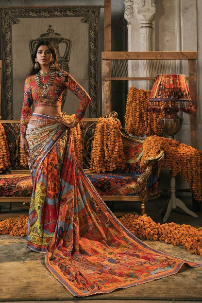 Fahad Hussayn | Lawn Banger | Mewar - Pakistani Designer Dress - by Fahad Hussayn | Type: Ladies Clothes - 100% Original at Saira Sultan