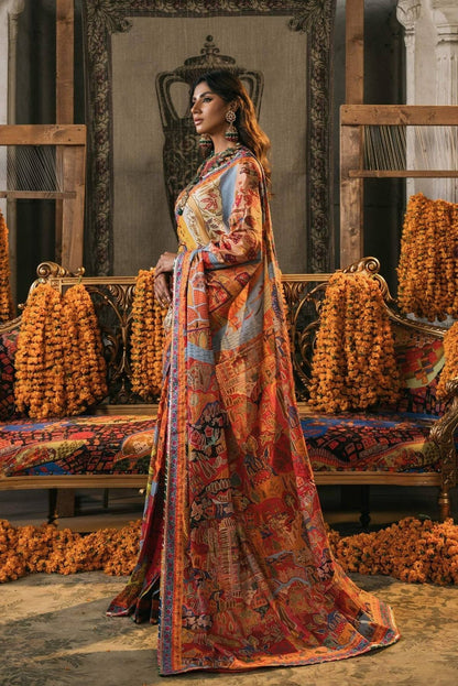 Fahad Hussayn | Lawn Banger | Mewar - Pakistani Designer Dress - by Fahad Hussayn | Type: Ladies Clothes - 100% Original at Saira Sultan