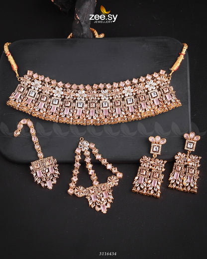 Rihanna Bridal Sets Golden Mint Pink