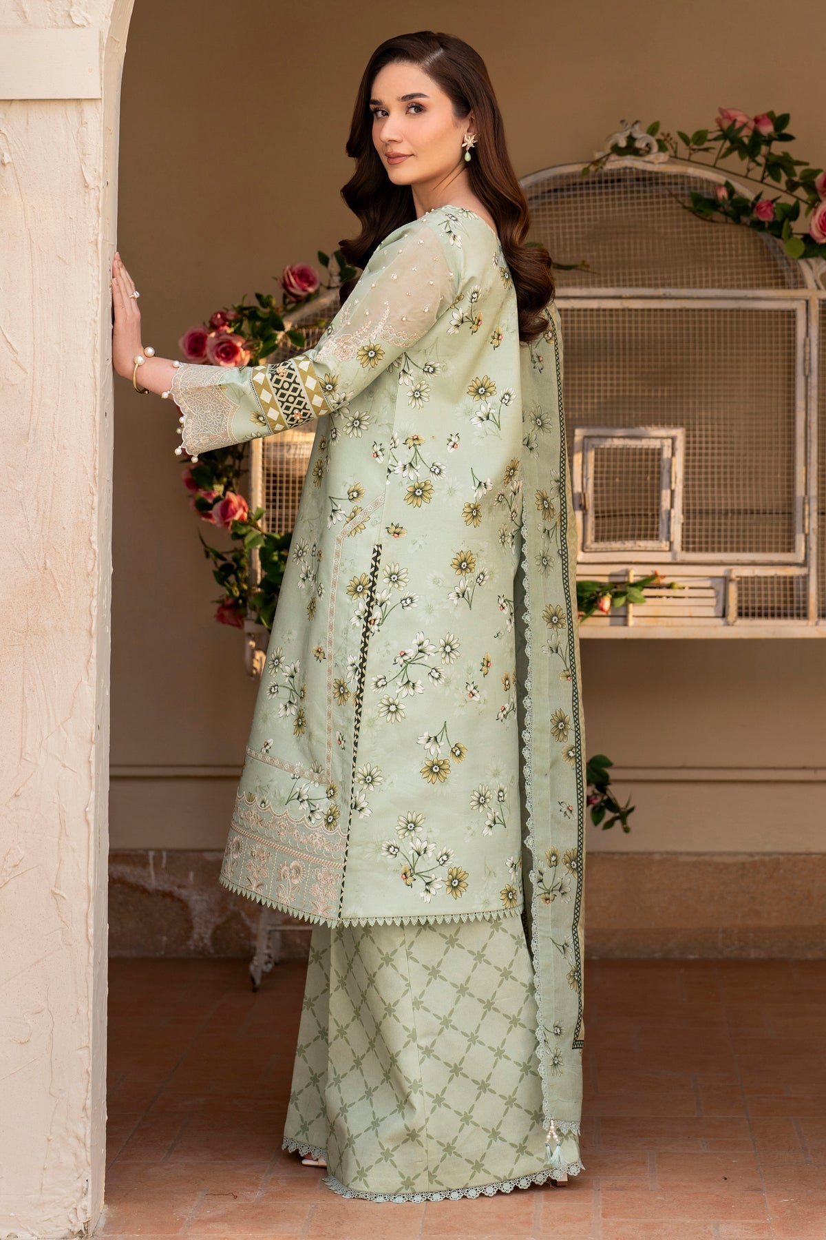 Alizeh | Levana Lawn | Mintel L Mint Green Lawn