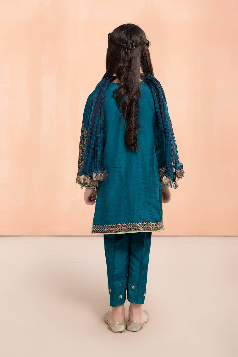 Maria B | 3 Piece Embroidered Lawn Suit | MKS-EF22-30R1 8-Jun Blue