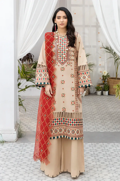 Mohagni | Muntazir Luxury Lawn 24 | AM-15 - Pakistani Designer Dress - by Mohagni | Type: Luxury - 100% Original at Saira Sultan