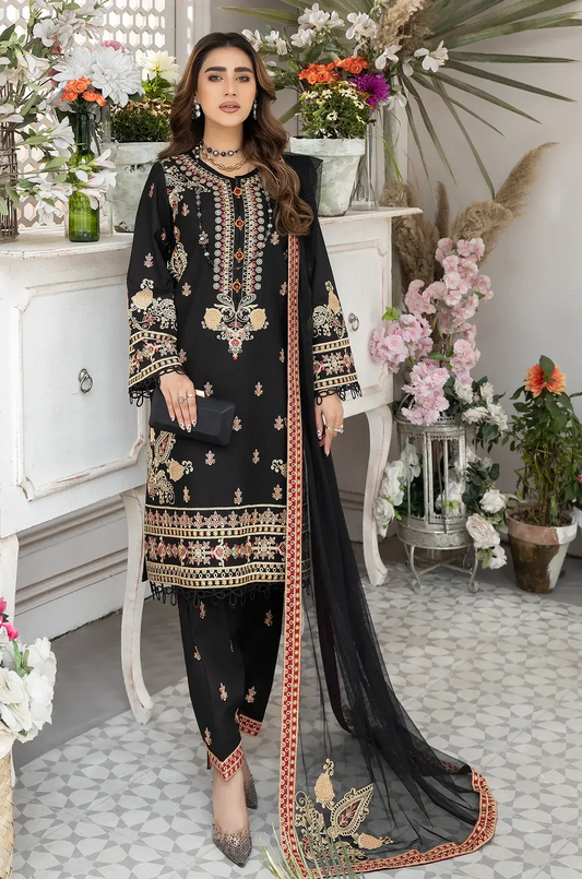 Mohagni | Muntazir Luxury Lawn 24 | AM-05 - Pakistani Designer Dress - by Mohagni | Type: Luxury - 100% Original at Saira Sultan