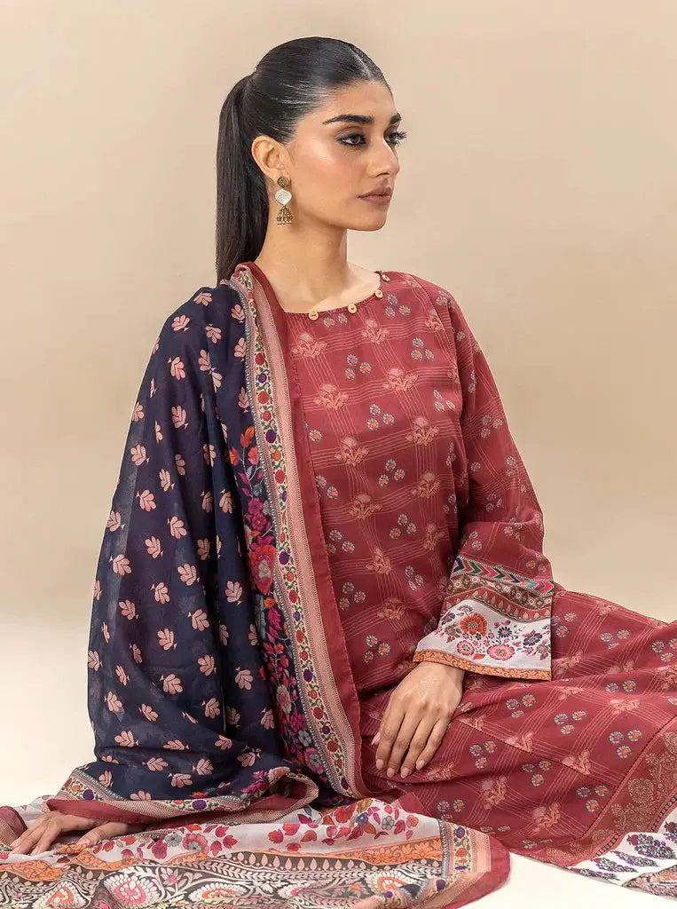 Morbagh | Lawn Collection 24 | ROYALTY RED - Pakistani Designer Dress - by Morbagh | Type: Luxury - 100% Original at Saira Sultan