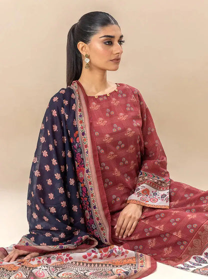 Morbagh | Lawn Collection 24 | ROYALTY RED - Pakistani Designer Dress - by Morbagh | Type: Luxury - 100% Original at Saira Sultan