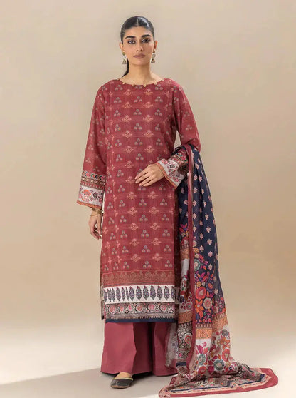 Morbagh | Lawn Collection 24 | ROYALTY RED - Pakistani Designer Dress - by Morbagh | Type: Luxury - 100% Original at Saira Sultan