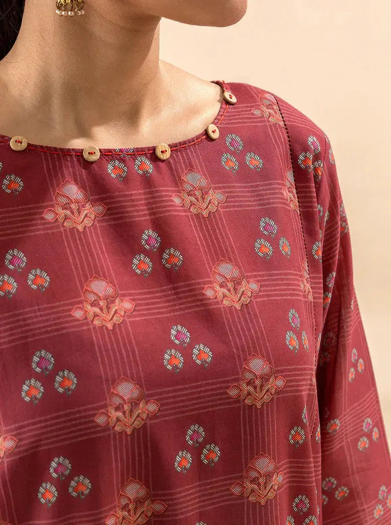 Morbagh | Lawn Collection 24 | ROYALTY RED - Pakistani Designer Dress - by Morbagh | Type: Luxury - 100% Original at Saira Sultan