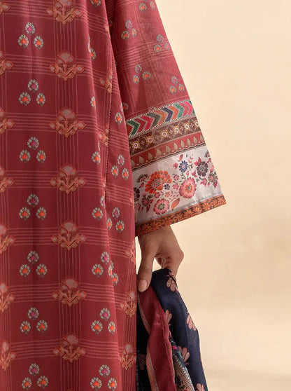 Morbagh | Lawn Collection 24 | ROYALTY RED - Pakistani Designer Dress - by Morbagh | Type: Luxury - 100% Original at Saira Sultan