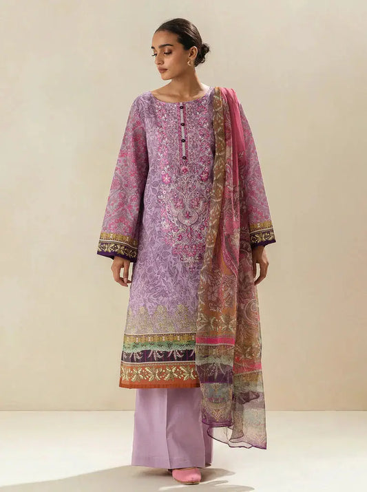 Morbagh | Lawn Collection 24 | LAVENDULA LOOP - Pakistani Designer Dress - by Morbagh | Type: Luxury - 100% Original at Saira Sultan