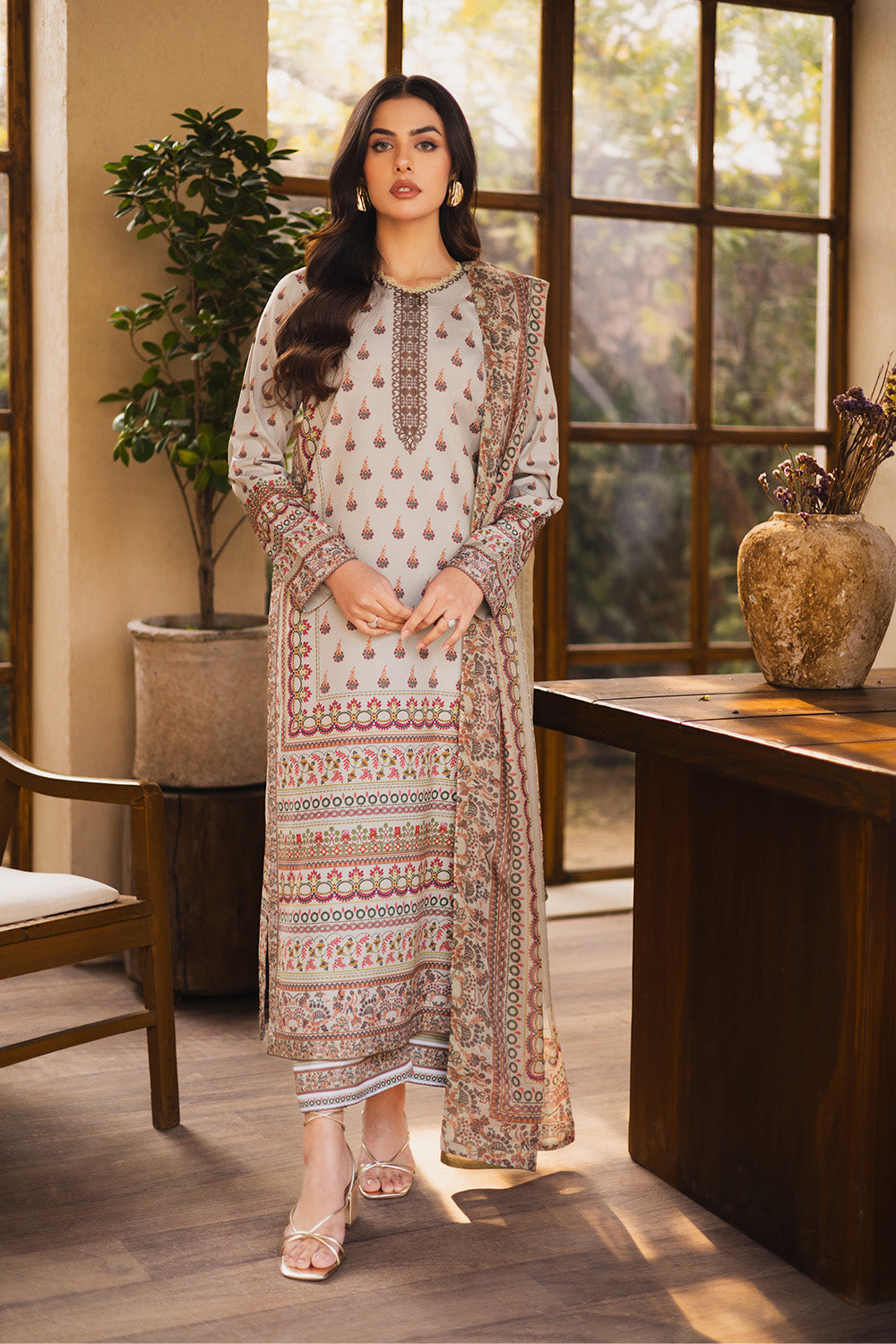 Maryum N Maria | Ceil 25 | DIBA XS Cloud Gray Silk