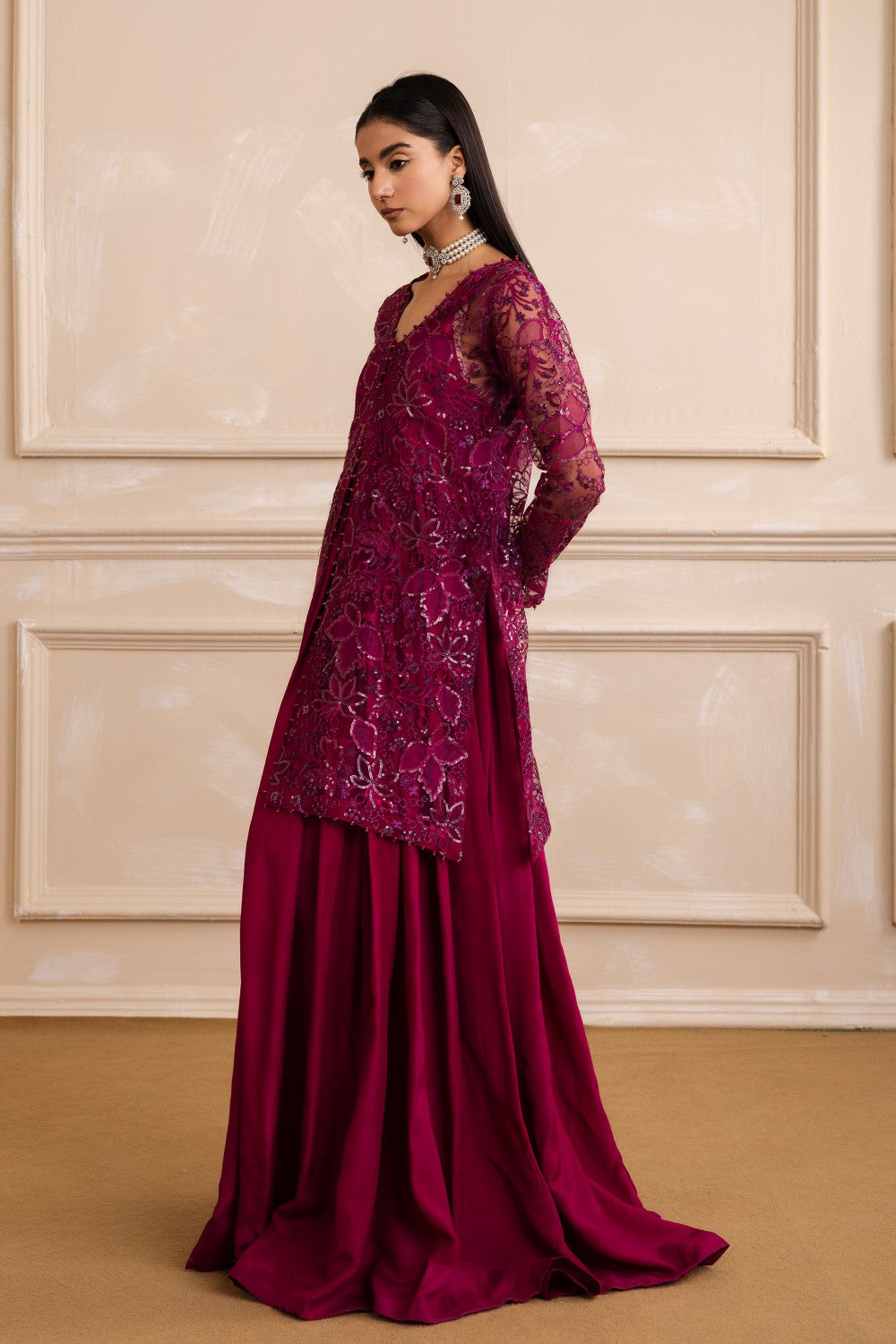 Maryum N Maria | Zaira Pret | MULBERRY M Magenta Net