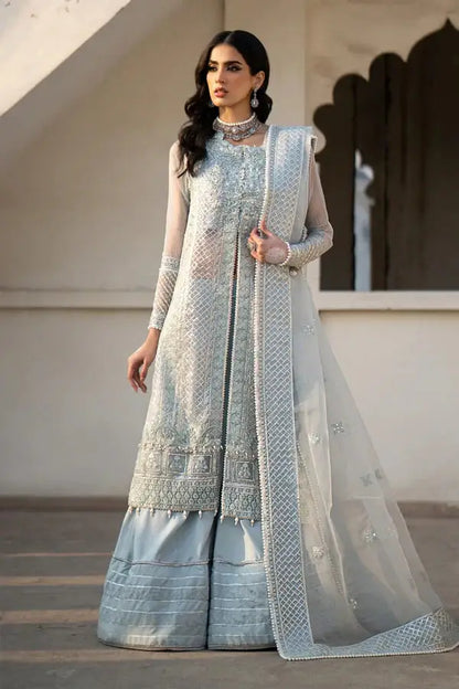 Ittehad | Dilruba Wedding Formals | ESDR75-SUT-BLU - Pakistani Designer Dress - by Ittehad | Type: Bridal - 100% Original at Saira Sultan