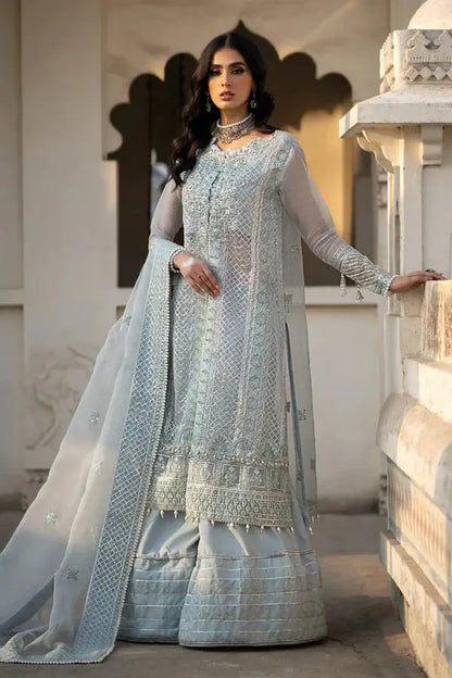 Ittehad | Dilruba Wedding Formals | ESDR75-SUT-BLU - Pakistani Designer Dress - by Ittehad | Type: Bridal - 100% Original at Saira Sultan