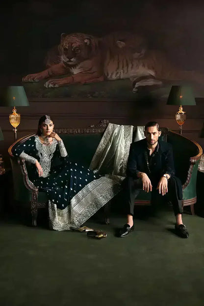 Mushq | Niloufer Velvet Edit 23 | Royan - Pakistani Designer Dress - by Mushq | Type: Bridal - 100% Original at Saira Sultan
