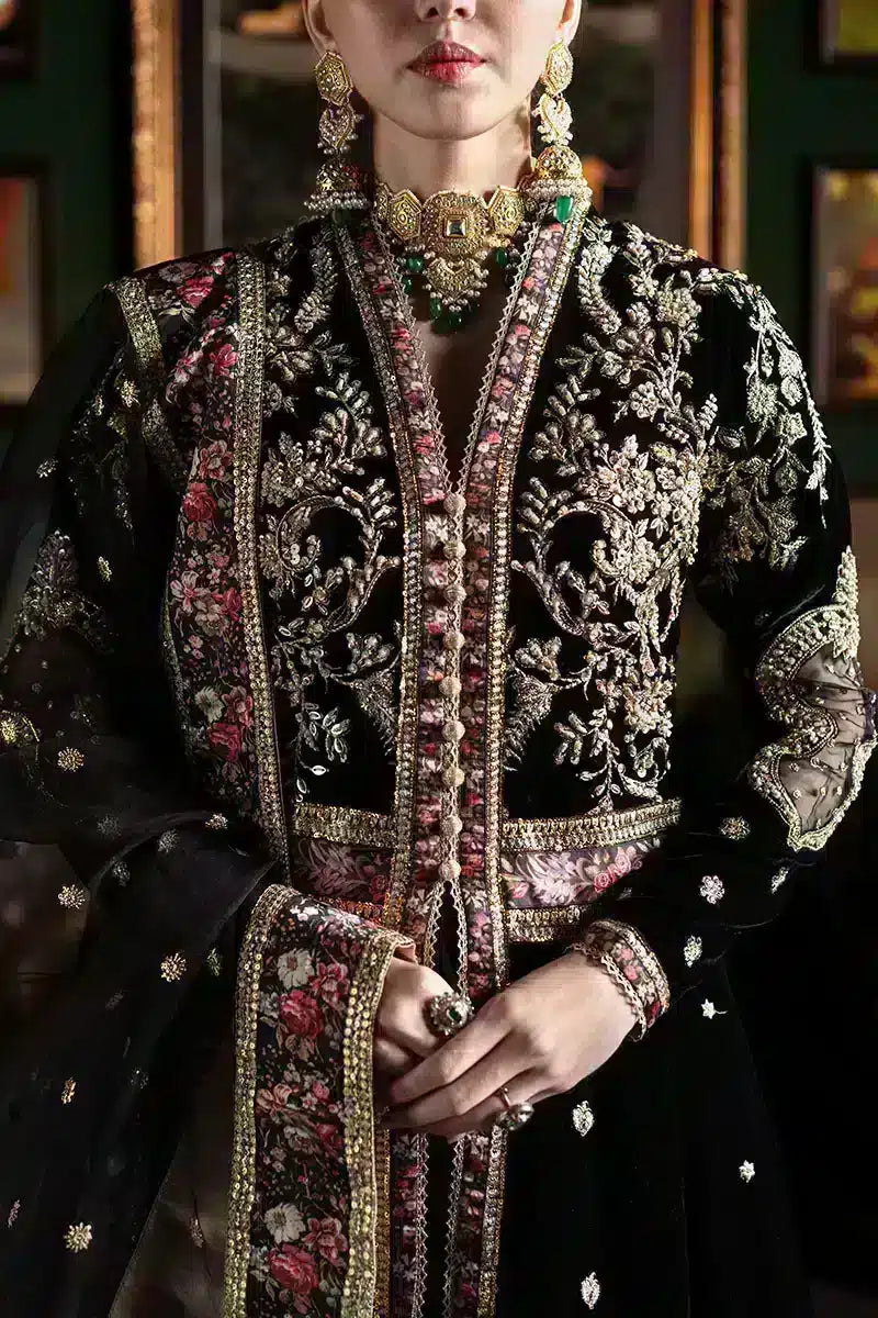 Mushq | Niloufer Velvet Edit 23 | Pari - Pakistani Designer Dress - by Mushq | Type: Bridal - 100% Original at Saira Sultan