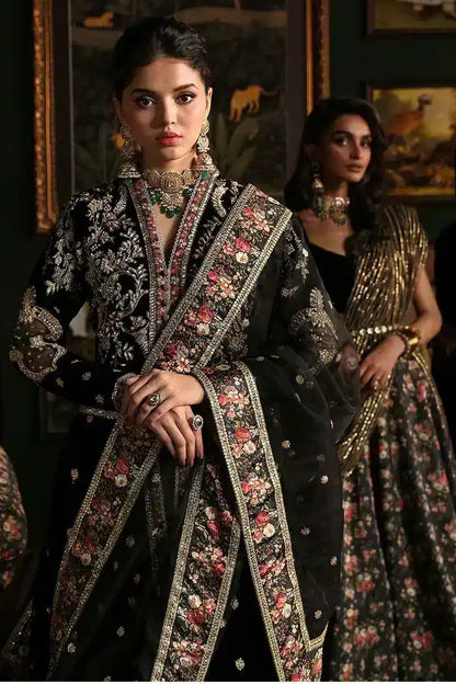 Mushq | Niloufer Velvet Edit 23 | Pari - Pakistani Designer Dress - by Mushq | Type: Bridal - 100% Original at Saira Sultan
