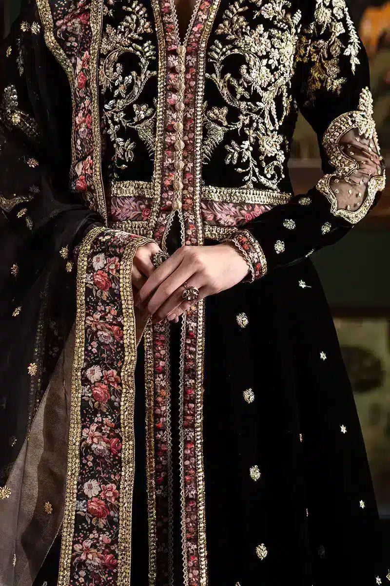 Mushq | Niloufer Velvet Edit 23 | Pari - Pakistani Designer Dress - by Mushq | Type: Bridal - 100% Original at Saira Sultan