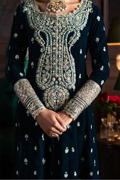 Mushq | Niloufer Velvet Edit 23 | Royan - Pakistani Designer Dress - by Mushq | Type: Bridal - 100% Original at Saira Sultan