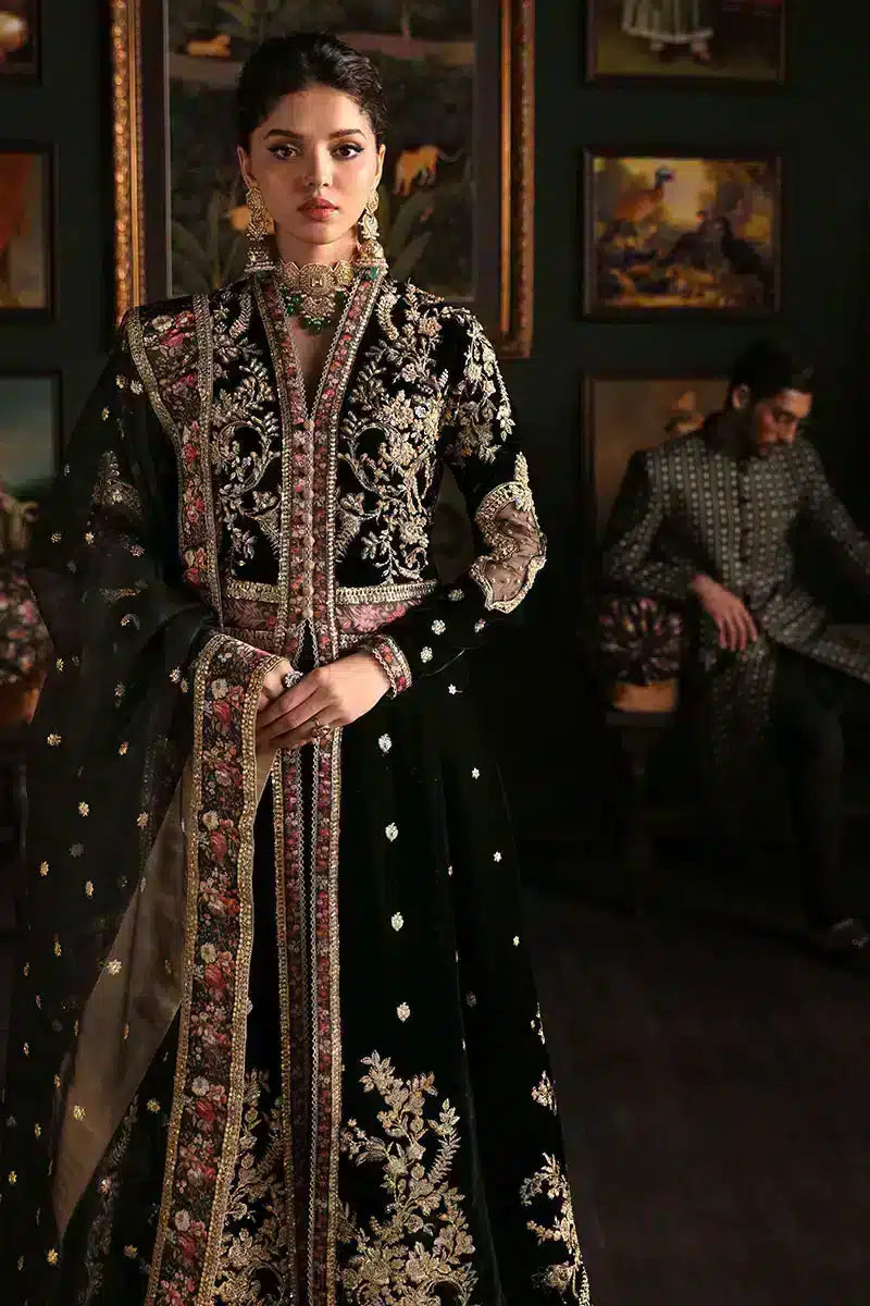 Mushq | Niloufer Velvet Edit 23 | Pari - Pakistani Designer Dress - by Mushq | Type: Bridal - 100% Original at Saira Sultan