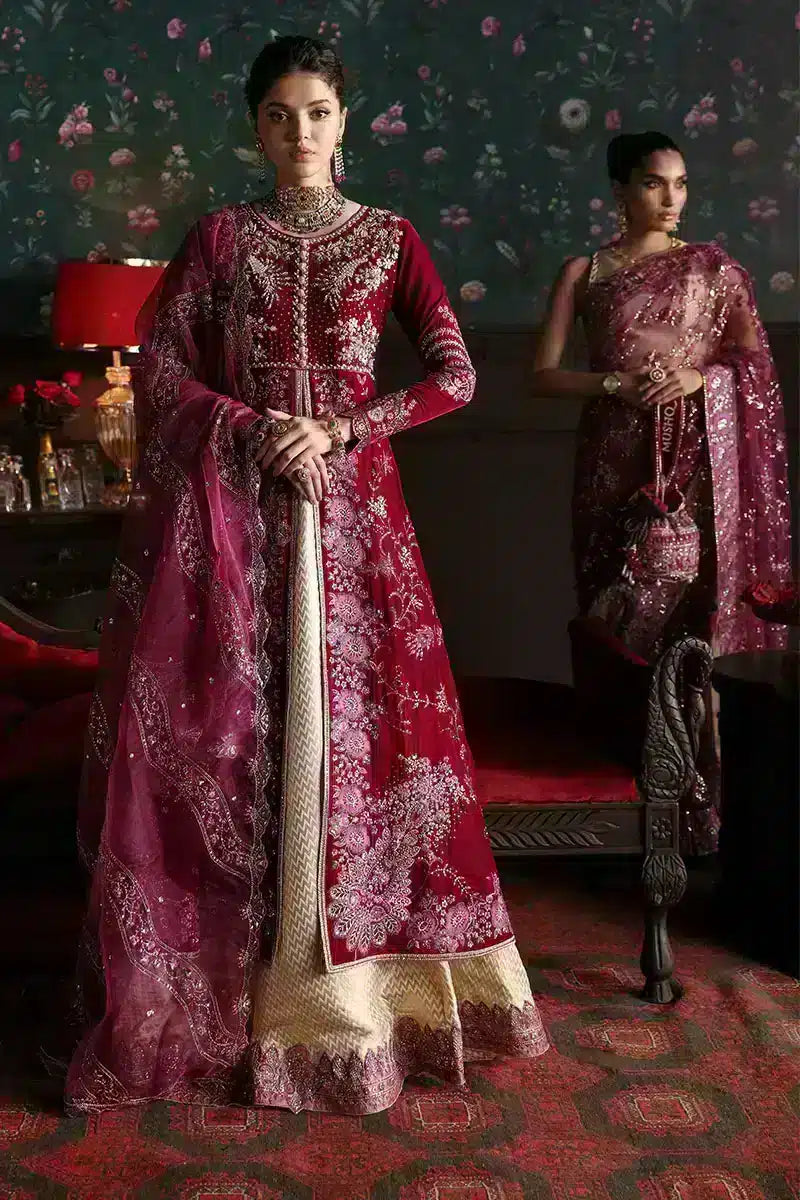 Mushq | Niloufer Velvet Edit 23 | Roxana - Pakistani Designer Dress - by Mushq | Type: Bridal - 100% Original at Saira Sultan