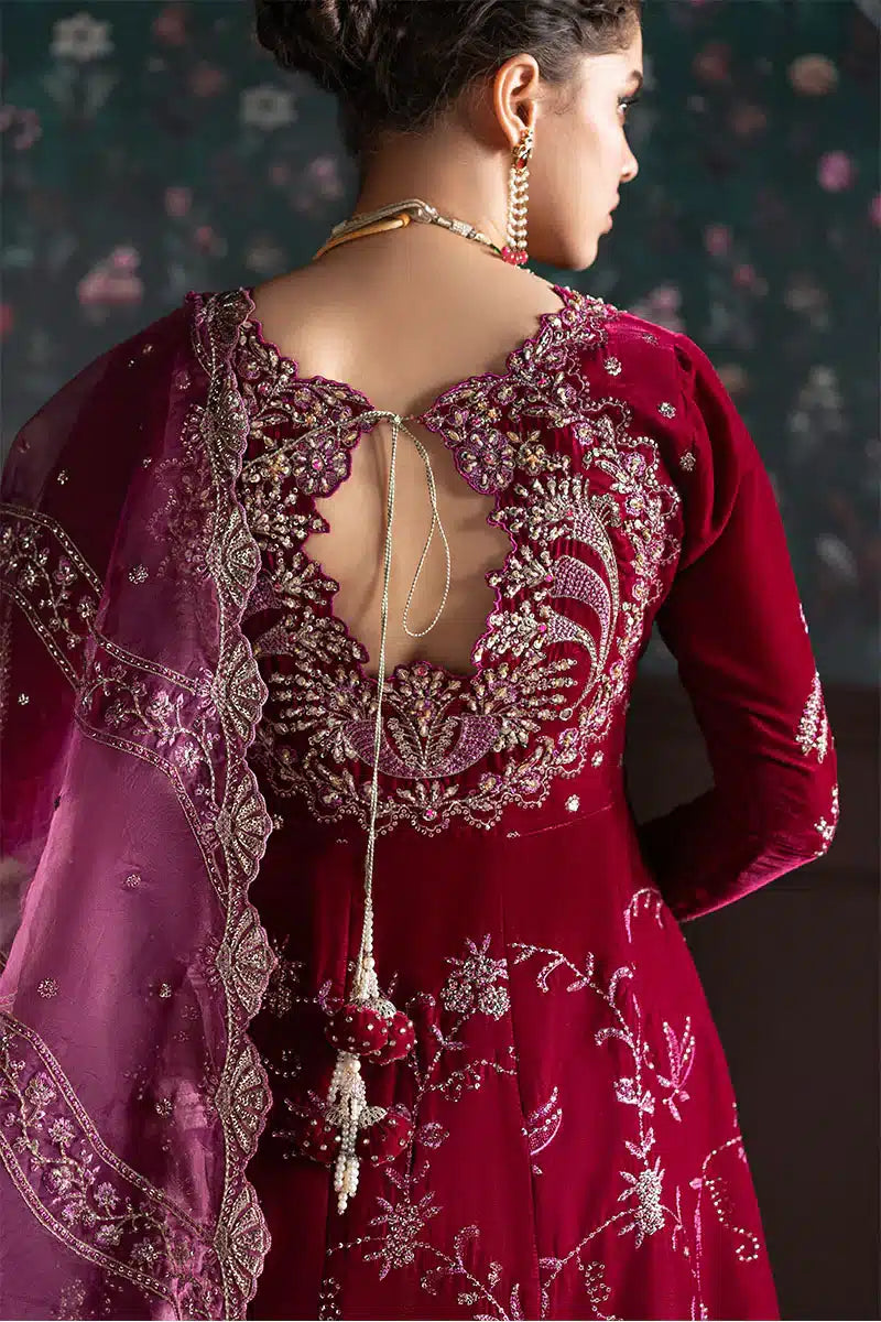 Mushq | Niloufer Velvet Edit 23 | Roxana - Pakistani Designer Dress - by Mushq | Type: Bridal - 100% Original at Saira Sultan