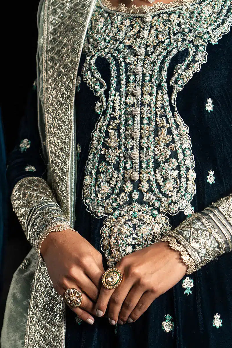 Mushq | Niloufer Velvet Edit 23 | Royan - Pakistani Designer Dress - by Mushq | Type: Bridal - 100% Original at Saira Sultan