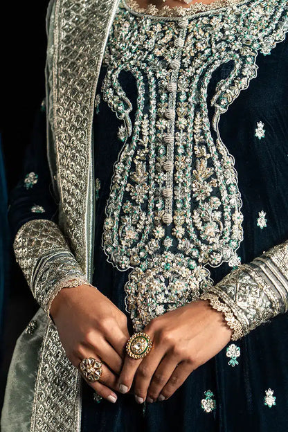 Mushq | Niloufer Velvet Edit 23 | Royan - Pakistani Designer Dress - by Mushq | Type: Bridal - 100% Original at Saira Sultan