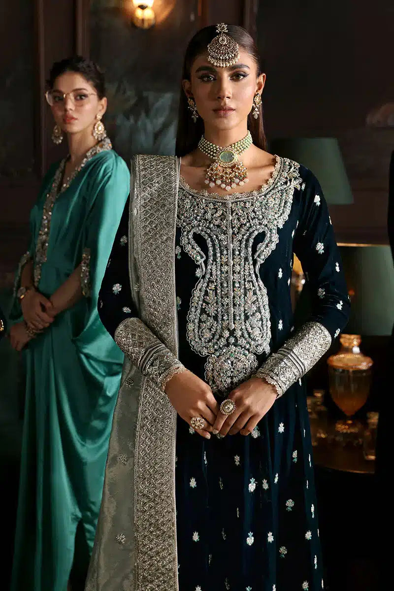Mushq | Niloufer Velvet Edit 23 | Royan - Pakistani Designer Dress - by Mushq | Type: Bridal - 100% Original at Saira Sultan