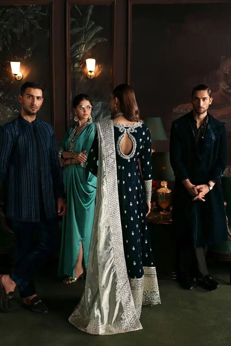 Mushq | Niloufer Velvet Edit 23 | Royan - Pakistani Designer Dress - by Mushq | Type: Bridal - 100% Original at Saira Sultan