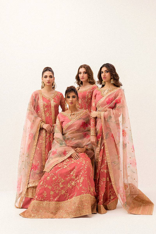 Mushq | Best of Mushq | Coral Almond - Pakistani Designer Dress - by Mushq | Type: Bridal - 100% Original at Saira Sultan