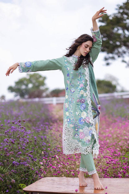 Mushq | Hemline The Secret Garden | BRIMSTONE - Pakistani Designer Dress - by Mushq | Type: Luxury - 100% Original at Saira Sultan