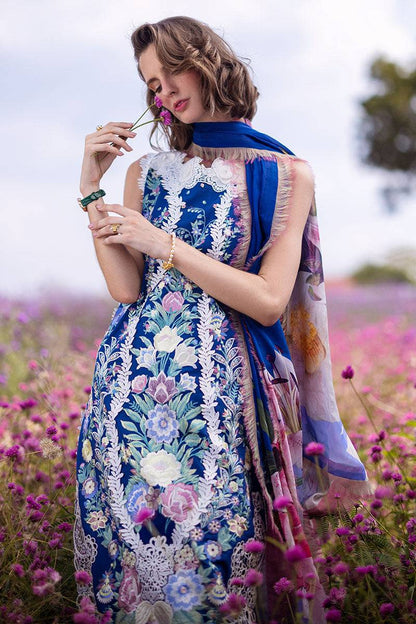 Mushq | Hemline The Secret Garden | BLUE MORPHO - Pakistani Designer Dress - by Mushq | Type: Luxury - 100% Original at Saira Sultan