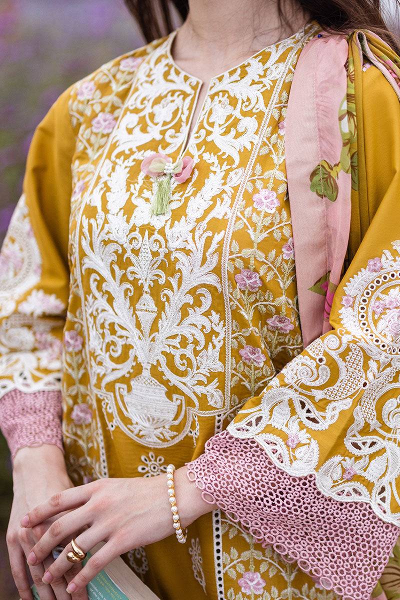 Mushq | Hemline The Secret Garden | WHISPERING PETALS - Pakistani Designer Dress - by Mushq | Type: Luxury - 100% Original at Saira Sultan
