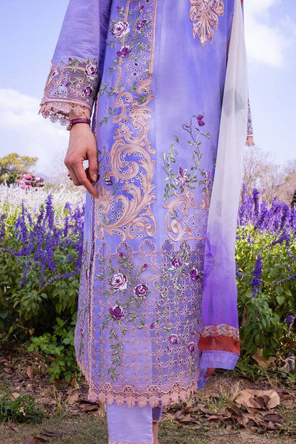 Mushq | Hemline The Secret Garden | PURPLE EMPEROR - Pakistani Designer Dress - by Mushq | Type: Luxury - 100% Original at Saira Sultan
