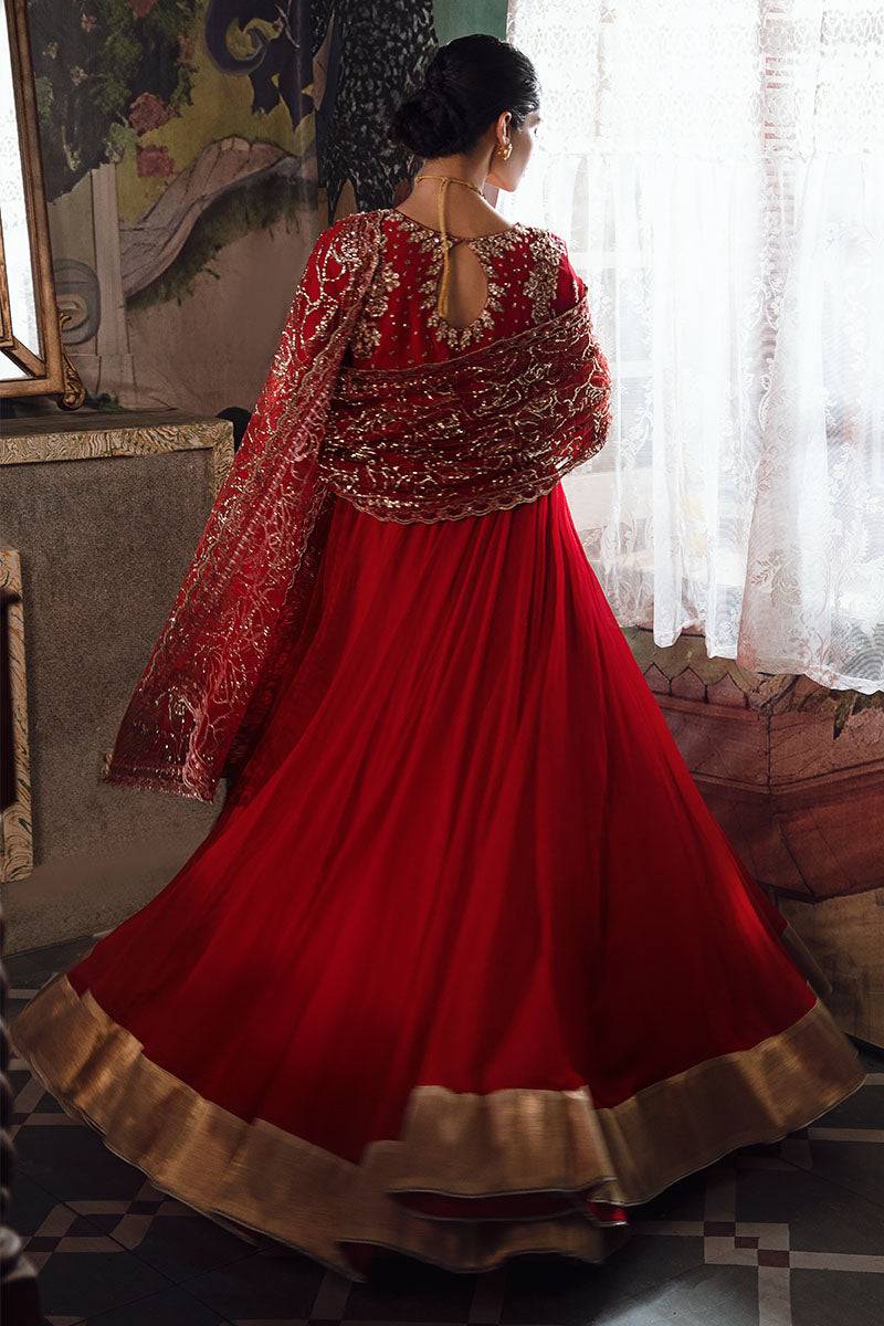Mushq | Irha Kalidaar Chiffon Pret | RAYA - Pakistani Designer Dress - by Mushq | Type: Formal - 100% Original at Saira Sultan