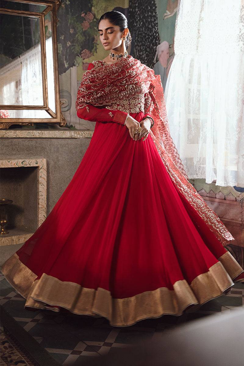 Mushq | Irha Kalidaar Chiffon Pret | RAYA - Pakistani Designer Dress - by Mushq | Type: Formal - 100% Original at Saira Sultan