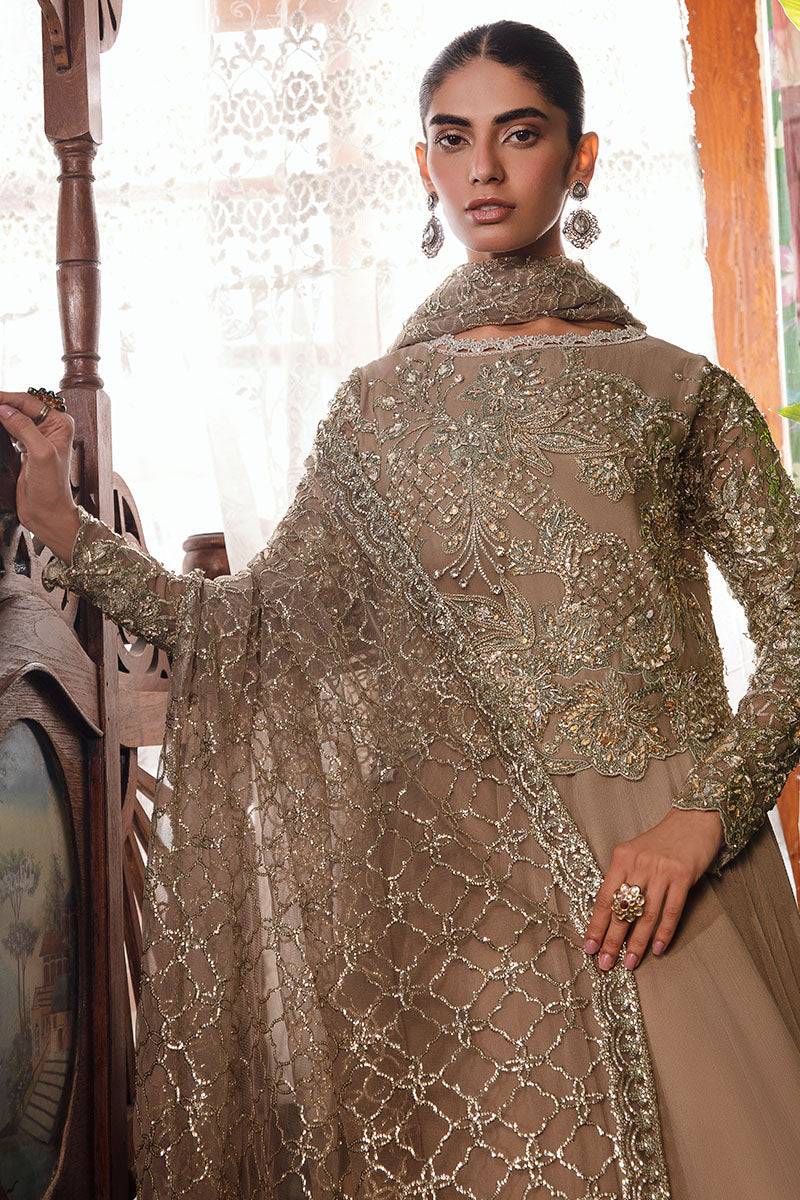 Mushq | Irha Kalidaar Chiffon Pret | HAZEL - Pakistani Designer Dress - by Mushq | Type: Formal - 100% Original at Saira Sultan