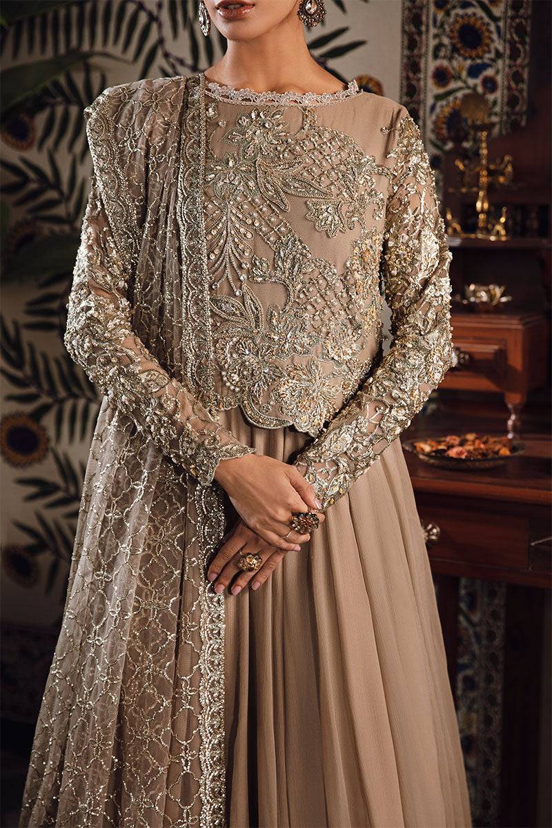 Mushq | Irha Kalidaar Chiffon Pret | HAZEL - Pakistani Designer Dress - by Mushq | Type: Formal - 100% Original at Saira Sultan