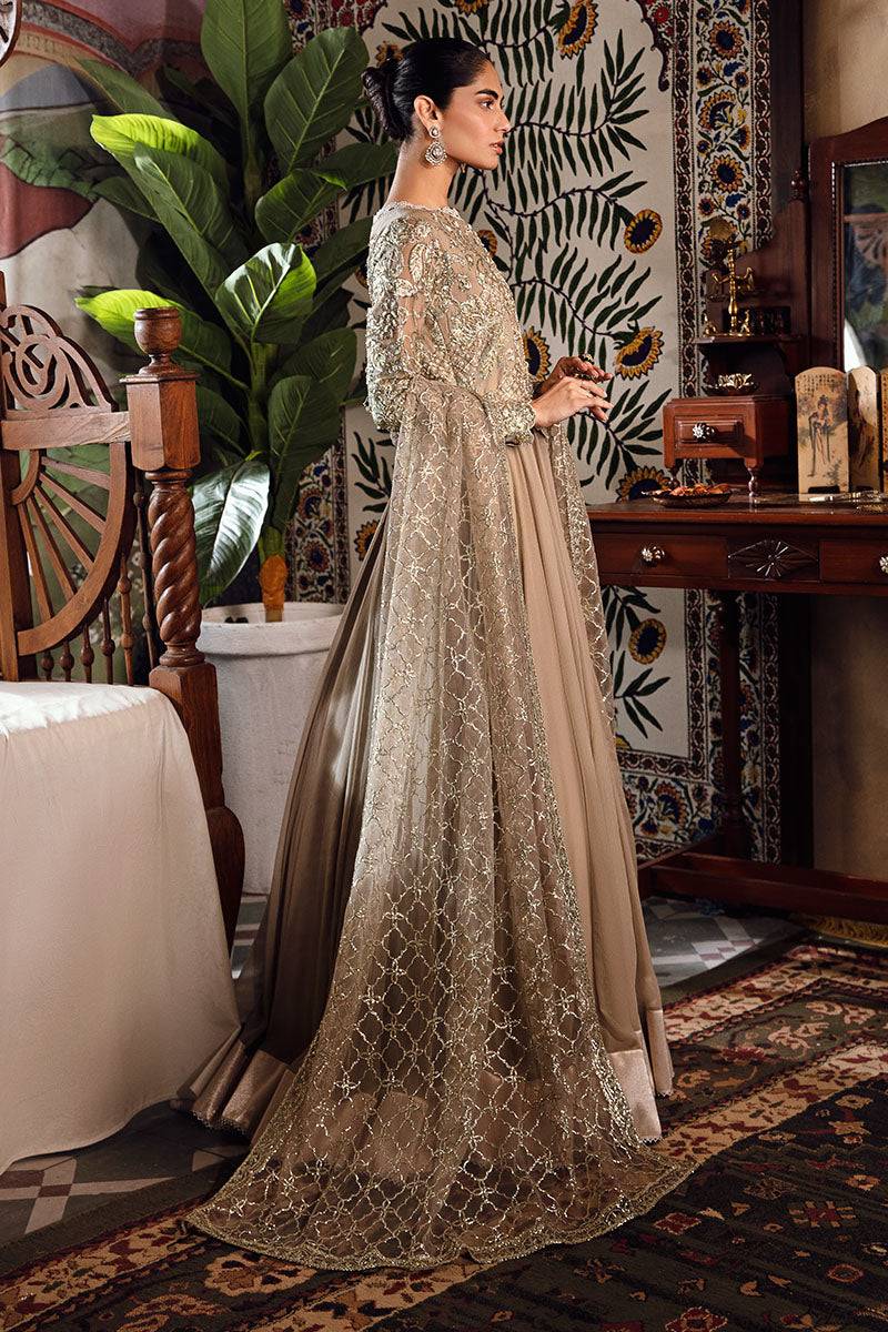 Mushq | Irha Kalidaar Chiffon Pret | HAZEL - Pakistani Designer Dress - by Mushq | Type: Formal - 100% Original at Saira Sultan