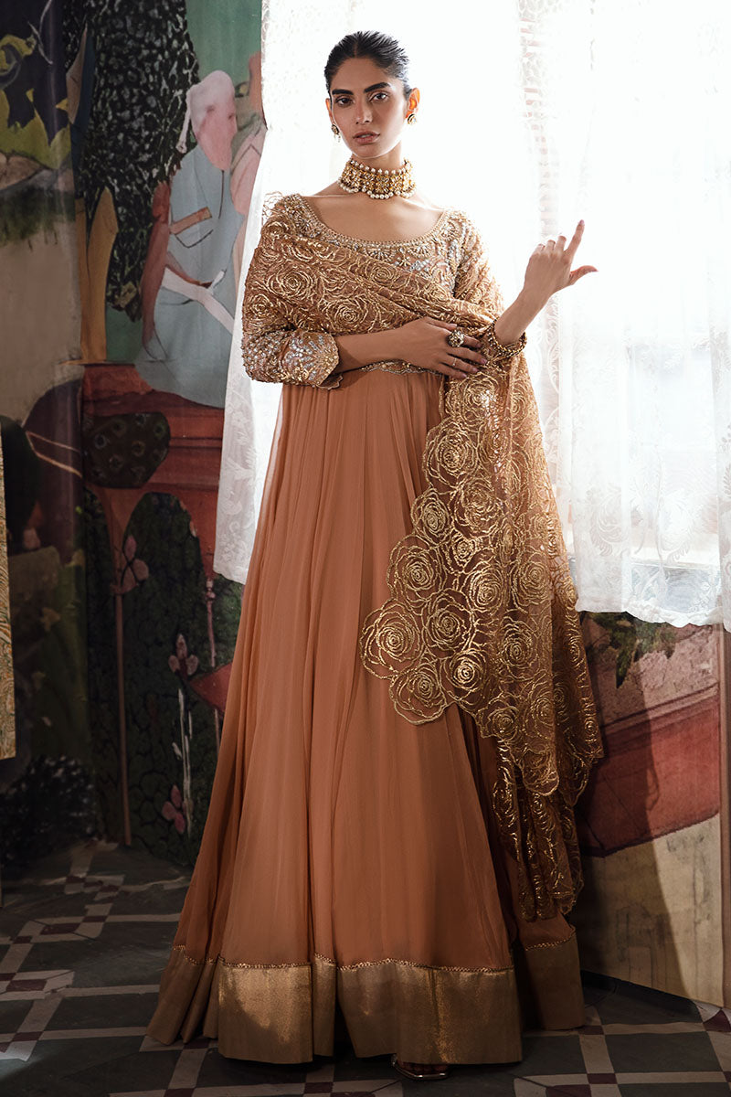 Mushq | Irha Kalidaar Chiffon Pret | CIEL - Pakistani Designer Dress - by Mushq | Type: Formal - 100% Original at Saira Sultan