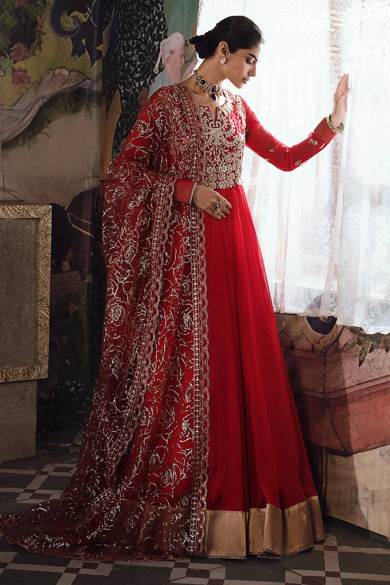 Mushq | Irha Kalidaar Chiffon Pret | RAYA - Pakistani Designer Dress - by Mushq | Type: Formal - 100% Original at Saira Sultan