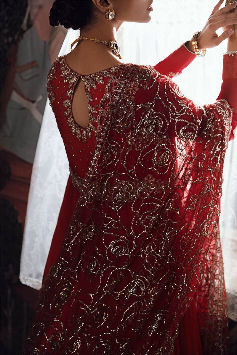 Mushq | Irha Kalidaar Chiffon Pret | RAYA - Pakistani Designer Dress - by Mushq | Type: Formal - 100% Original at Saira Sultan