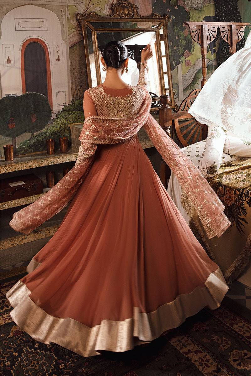Mushq | Irha Kalidaar Chiffon Pret | AYLA - Pakistani Designer Dress - by Mushq | Type: Formal - 100% Original at Saira Sultan