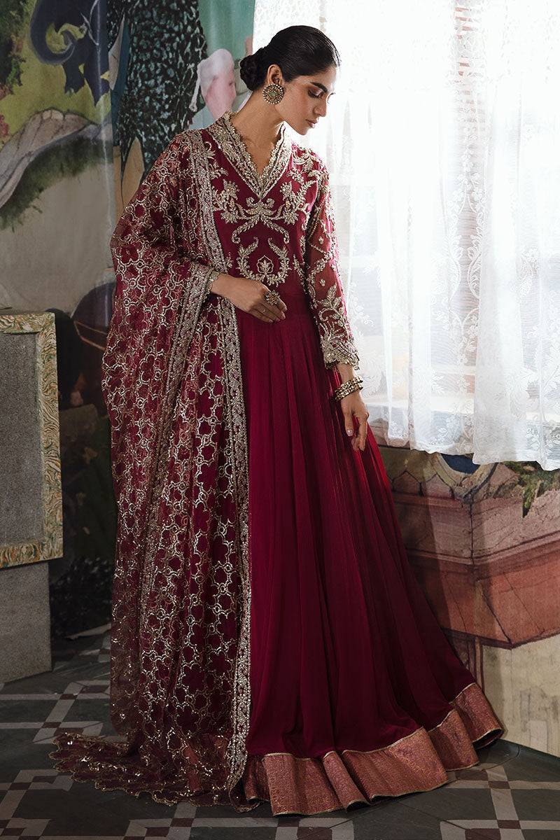 Mushq | Irha Kalidaar Chiffon Pret | NYRA - Pakistani Designer Dress - by Mushq | Type: Formal - 100% Original at Saira Sultan