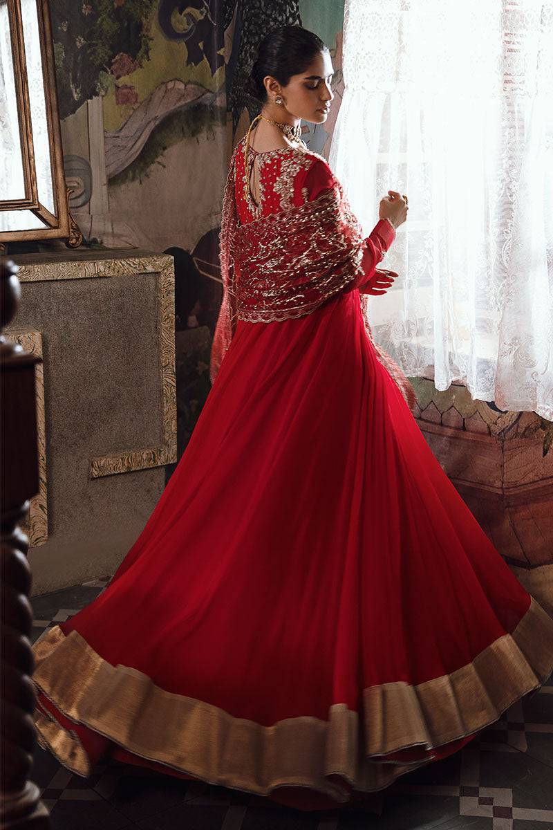 Mushq | Irha Kalidaar Chiffon Pret | RAYA - Pakistani Designer Dress - by Mushq | Type: Formal - 100% Original at Saira Sultan
