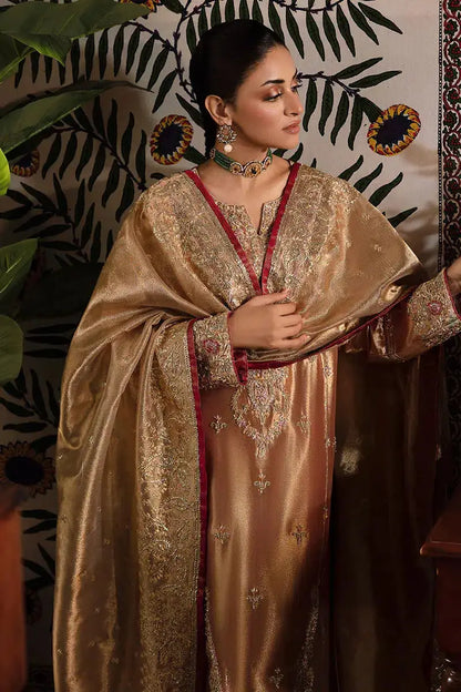Mushq | Sunehri Anmol Edit | Aleha - Pakistani Designer Dress - by Mushq | Type: Bridal - 100% Original at Saira Sultan