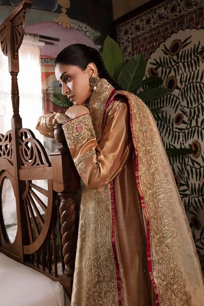 Mushq | Sunehri Anmol Edit | Aleha - Pakistani Designer Dress - by Mushq | Type: Bridal - 100% Original at Saira Sultan