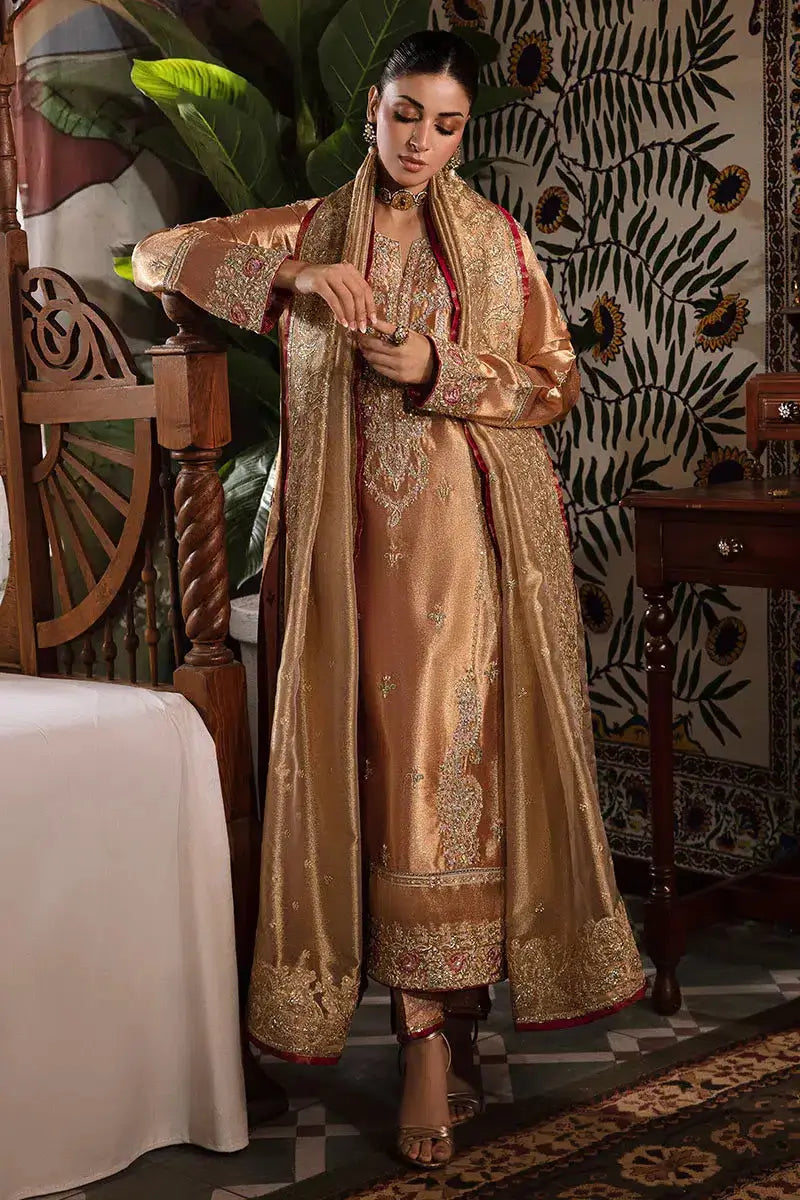Mushq | Sunehri Anmol Edit | Aleha - Pakistani Designer Dress - by Mushq | Type: Bridal - 100% Original at Saira Sultan
