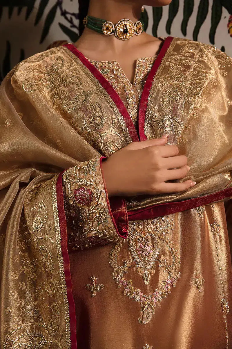 Mushq | Sunehri Anmol Edit | Aleha - Pakistani Designer Dress - by Mushq | Type: Bridal - 100% Original at Saira Sultan